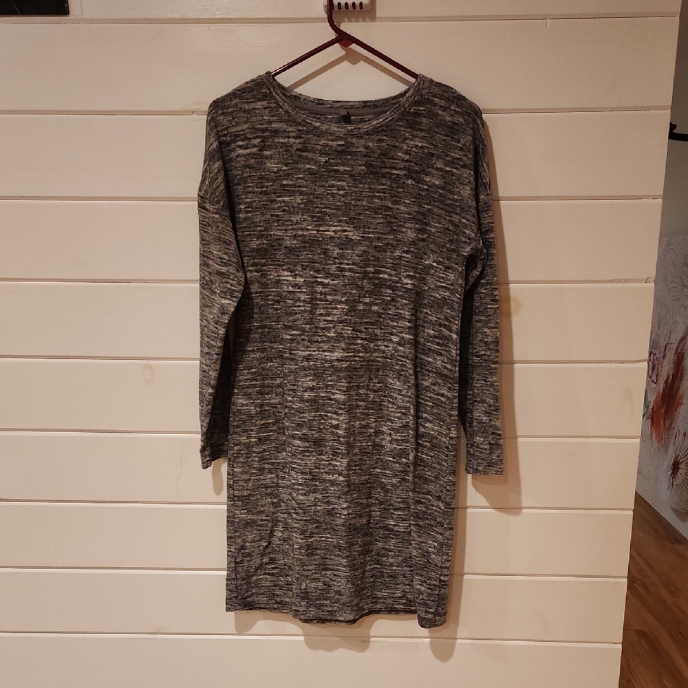 Lou & Grey Black and White Knit Sweater Dress- Small